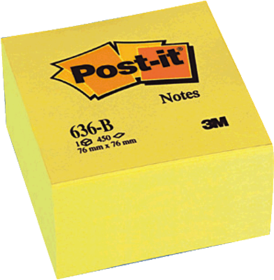 Post-it 76x76mm Cubo 400hj Neon